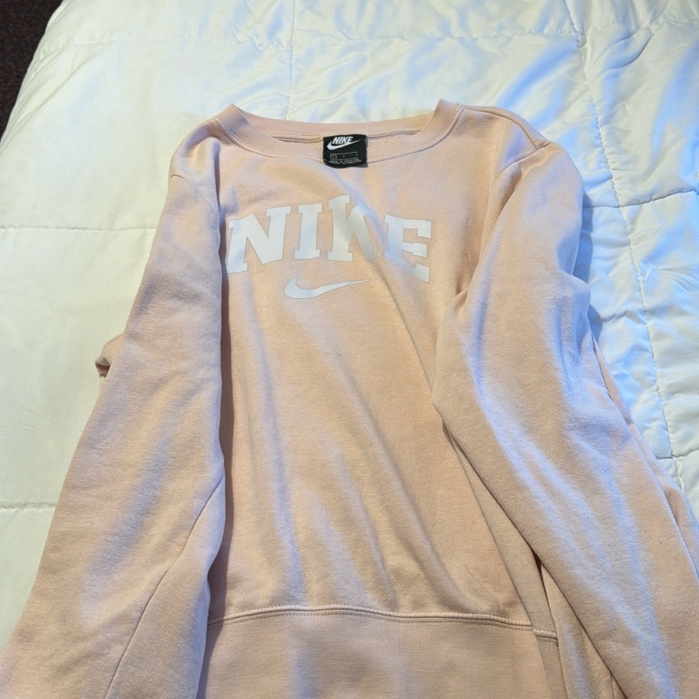 pink nike crewneck